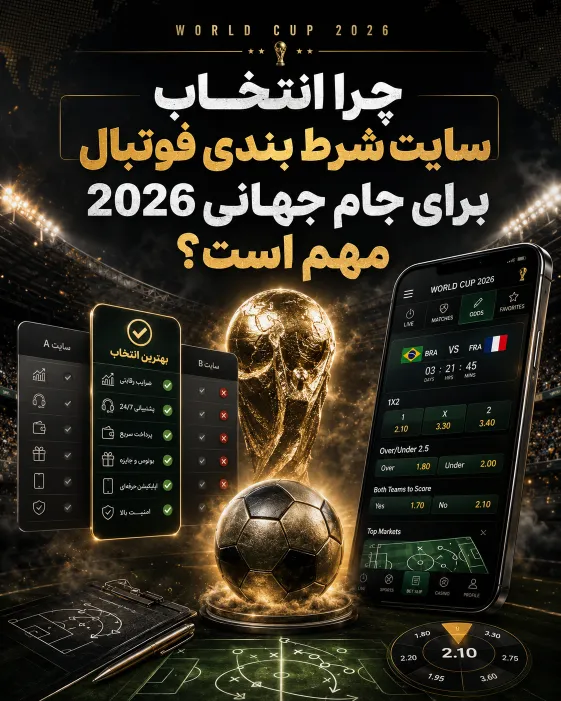 اهمیت انتخاب سایت شرط بندی برای جام جهانی 2026 و بررسی معیارهای مهم کاربران