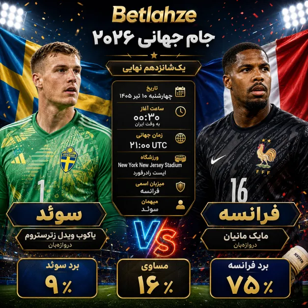 فوتبال فرانسه مقابل سوئد؛ پیش بینی 10 تیر